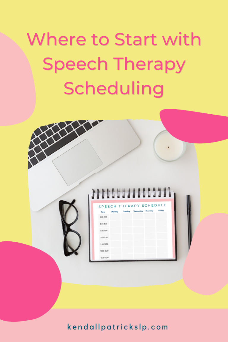 4 MustHave Tips (& FREE Template) for the School SLP Scheduling