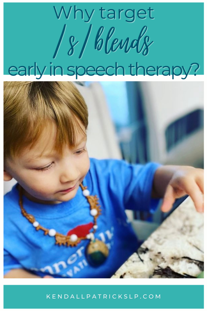 little boy sitting at counter working on speech therapy activities