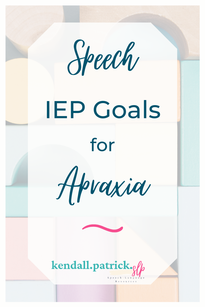 iep speech goals for severe and profound students