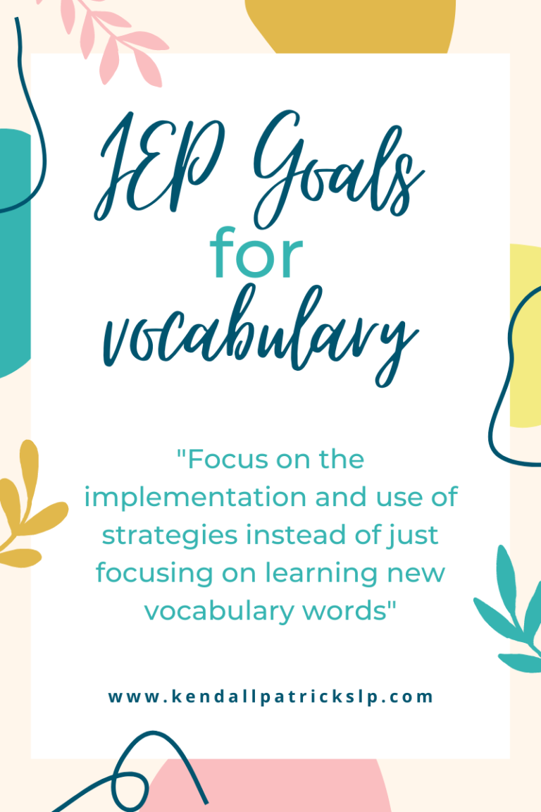 problem solving iep goals speech therapy