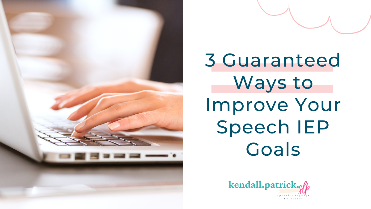 speech iep goals for expressive language