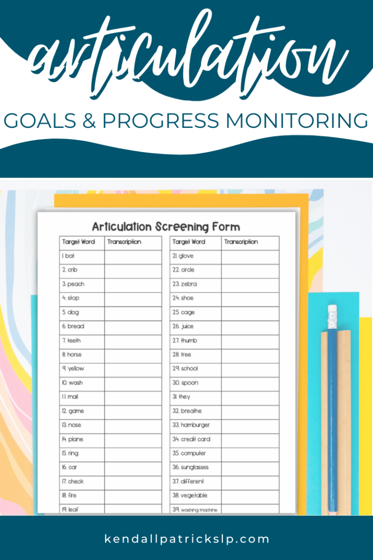 written language speech therapy goals