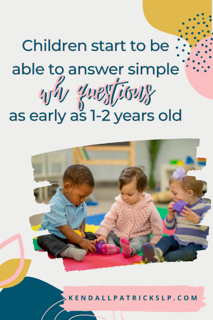 toddlers playing on the floor, writing - fact about language development "children are able to answer simple questions as early as 1-2 years old