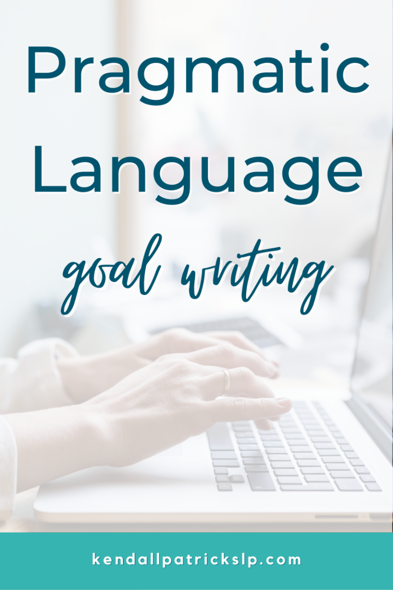 how to write goals for speech therapy